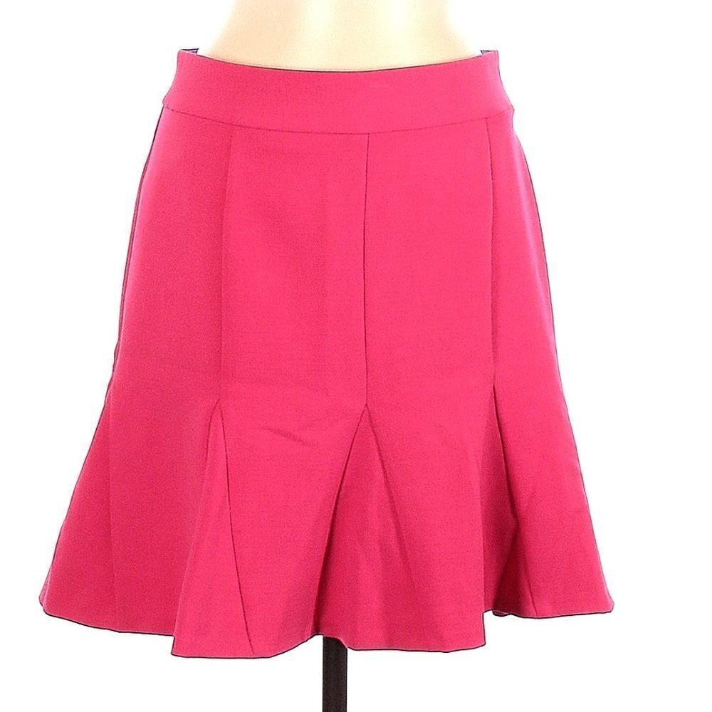 Banana Republic Skirt Womens 10 Kick Flare Pink Knee Length fluted lined NWT $90